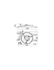 Eletroventilador - M.Marelli - 82796MM