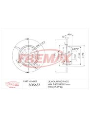 Disco Freio - Fremax - BD5637