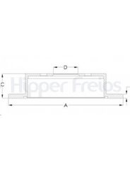 Disco Freio - Hipper Freios - HF719D