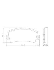 Pastilha Freio - Lonaflex - P10