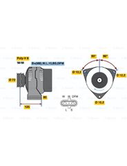 Alternador - Bosch - 0124555002