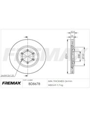 Disco Freio - Fremax - BD8678