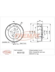 Tambor Freio - Fremax - BD5132