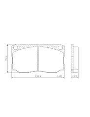 Pastilha Freio - Lonaflex - P109