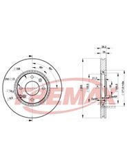 Disco Freio - Fremax - BD7406
