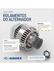 Rolamento Alternador - Gauss - GR6003DW