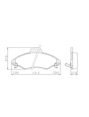 Pastilha Freio - Lonaflex - P35