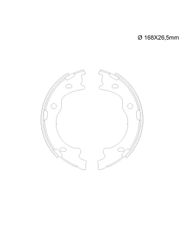 Sapata Freio - Fras-Le - HY340CP