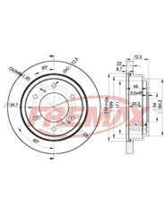 Disco Freio - Fremax - BD8067
