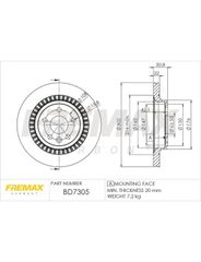 Tambor Freio - Fremax - BD7305