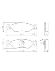 Pastilha Freio - Lonaflex - P91
