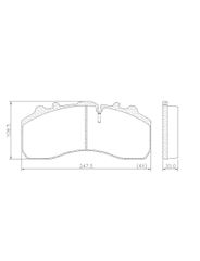 Pastilha Freio - Lonaflex - P116
