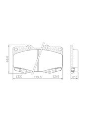 Jogo de Pastilha de Freio Dianteira Fras-Le - Pd/527-Cmaxx Toyota Hilux 2.5 16V/3.0 16V 2005-2009...