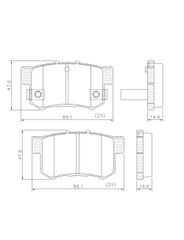 Pastilha Freio - Fras-Le - PD554