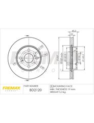 Disco Freio - Fremax - BD2120