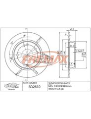 Disco Freio - Fremax - BD2510