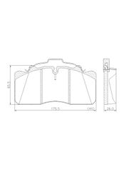 Pastilha Freio - Lonaflex - P117