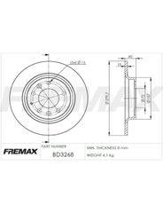 Disco Freio - Fremax - BD3268