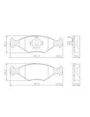 Pastilha Freio - Fras-Le - PD23