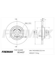 Disco Freio - Fremax - BD4437