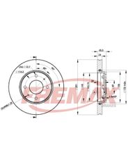 Disco Freio - Fremax - BD8027