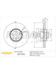 Disco Freio - Fremax - BD7304