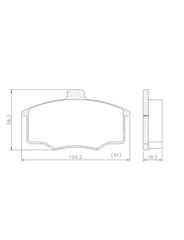Pastilha Freio - Lonaflex - P26