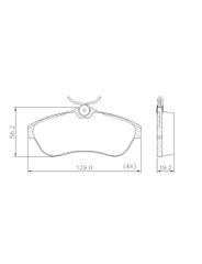 Pastilha Freio - Fras-Le - PD514