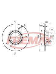 Disco Freio - Fremax - BD2500