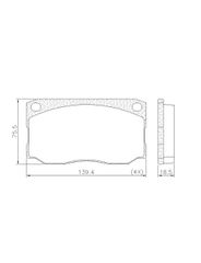 Pastilha Freio - Lonaflex - P102