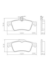 Pastilha Freio - Fras-Le - PD796