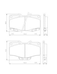 Pastilha Freio - Lonaflex - P115
