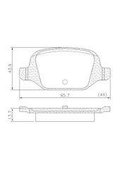 Pastilha Freio - Fras-Le - PD1416