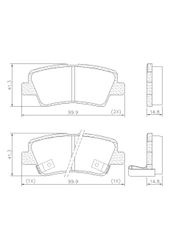 Pastilha Freio - Fras-Le - PD1356