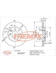 Disco Freio - Fremax - BD5297
