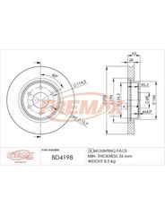 Disco Freio - Fremax - BD4198