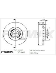 Disco Freio - Fremax - BD5602