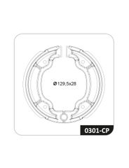 Patim / Sapata Freio Moto - Cobreq - 0301CP
