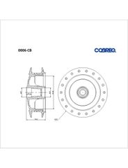 Cubo Roda Dianteira - Cobreq - 0006CB