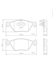 Pastilha Freio - Lonaflex - P92