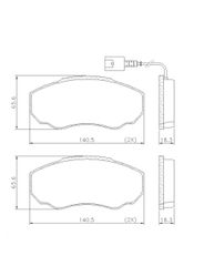 Pastilha Freio - Lonaflex - P498A