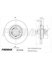 Disco Freio - Fremax - BD2948