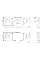 Pastilha Freio - Fras-Le - PD81