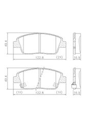Pastilha Freio - Lonaflex - P1441