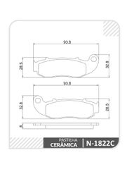 Pastilha Freio Moto - Cobreq - N1824